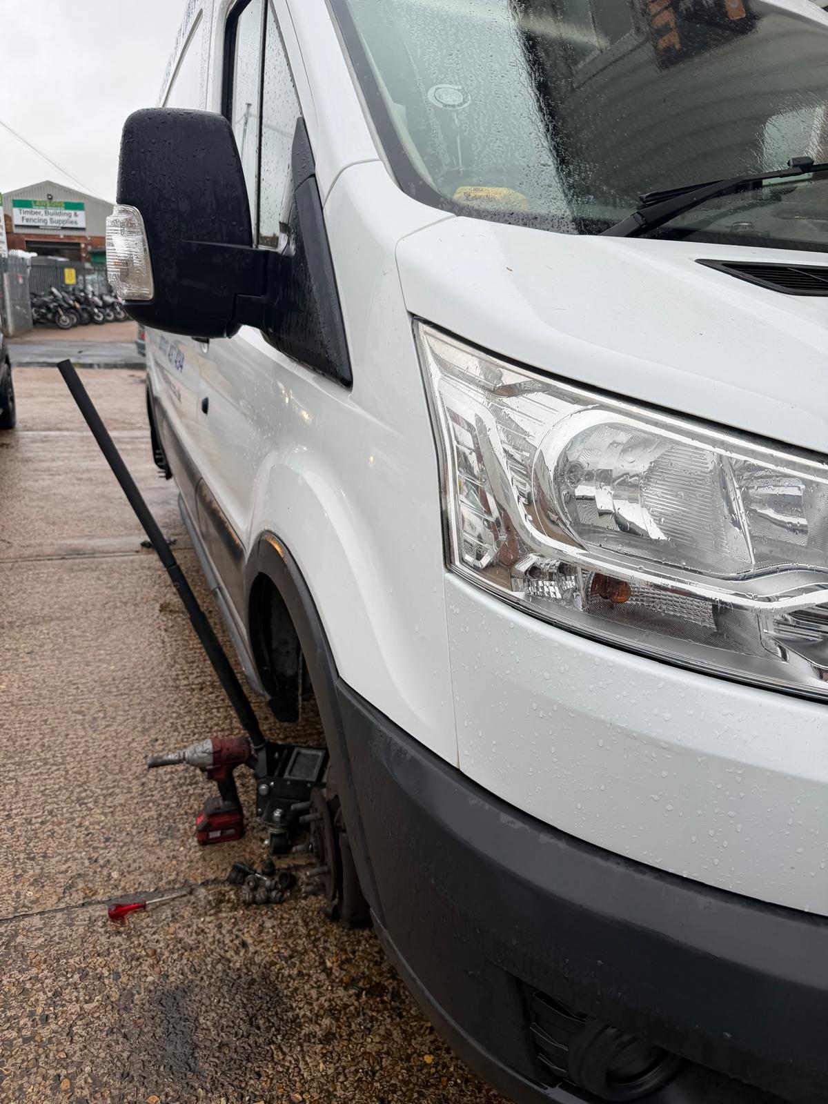 Tyre work on a van